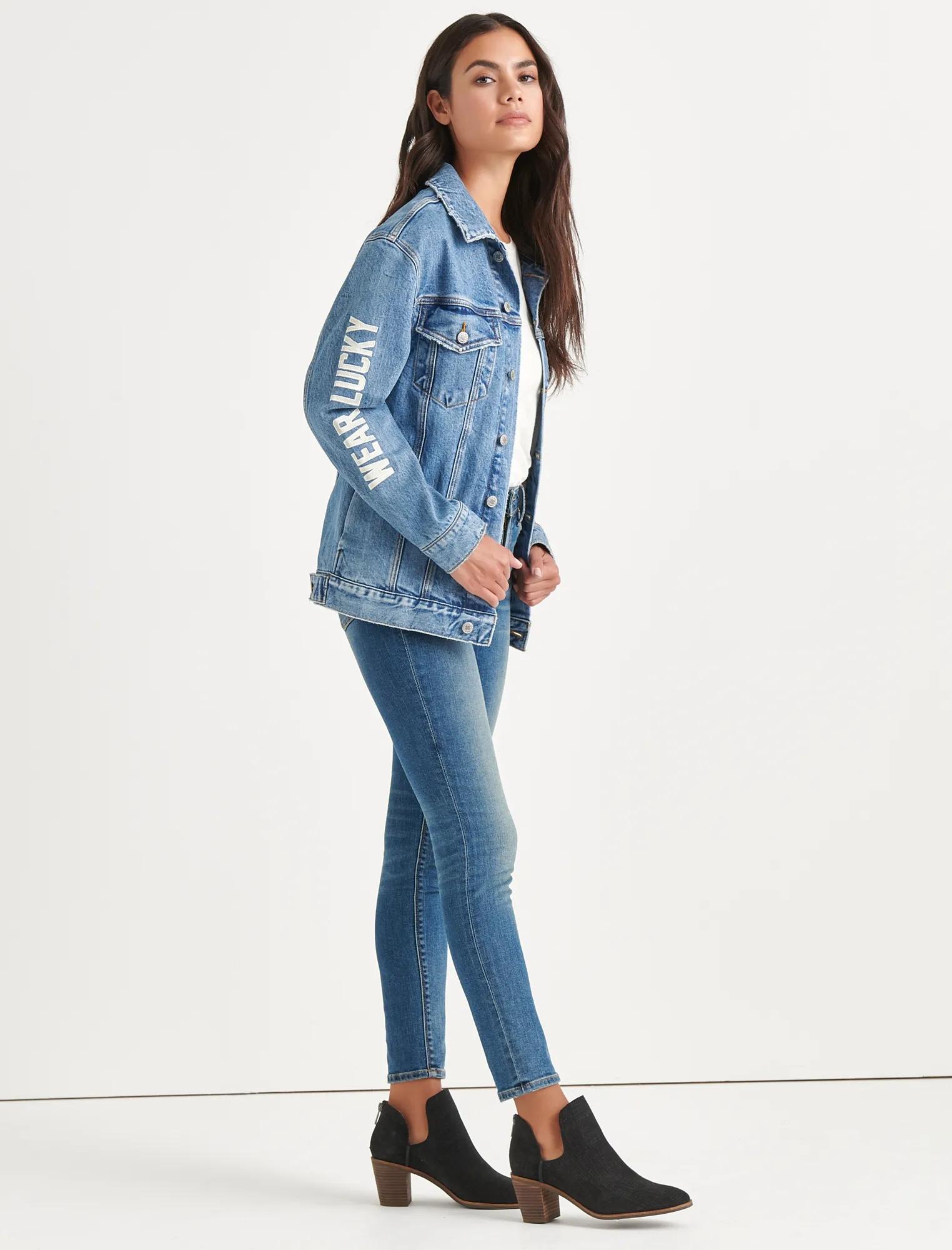 Totally Lucky Boyfriend Trucker Jacket, image 2