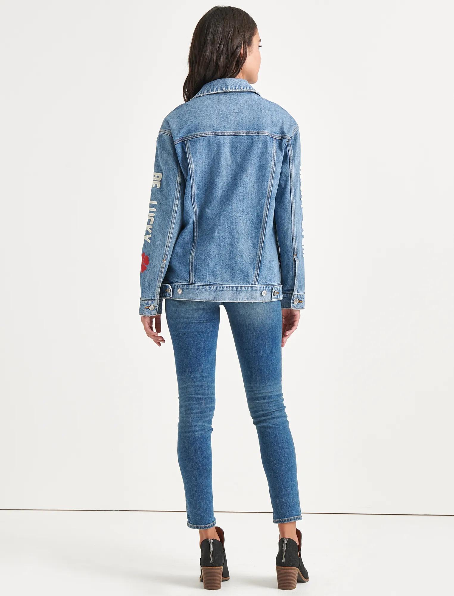 Totally Lucky Boyfriend Trucker Jacket, image 3