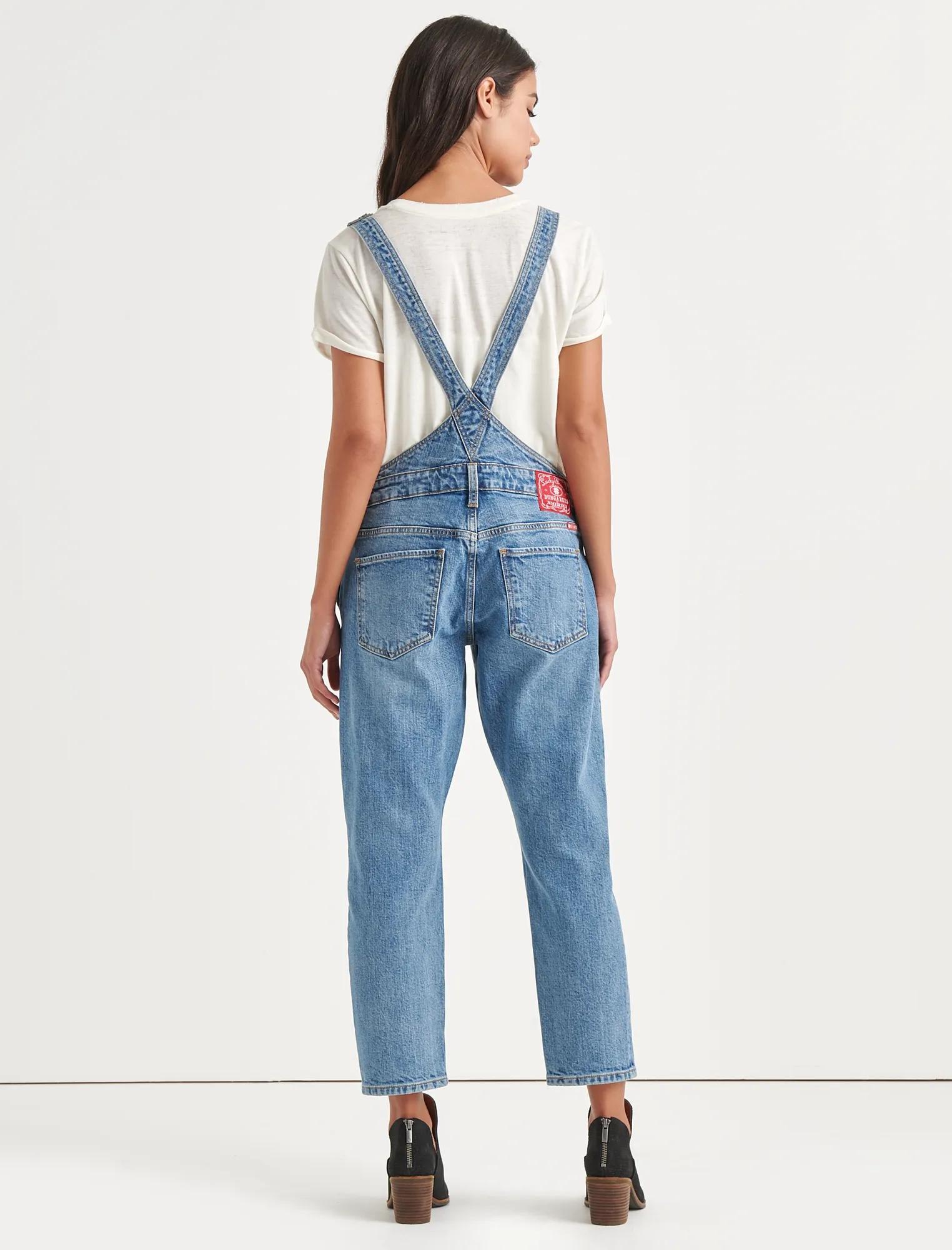 Totally Lucky Boyfriend Denim Overalls, image 3