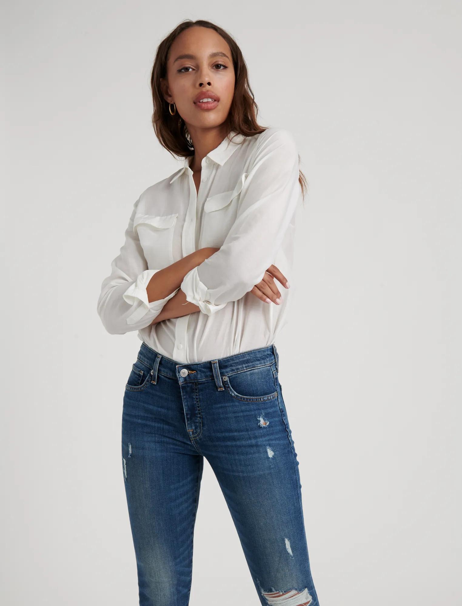MID RISE AVA CROP JEAN, image 5