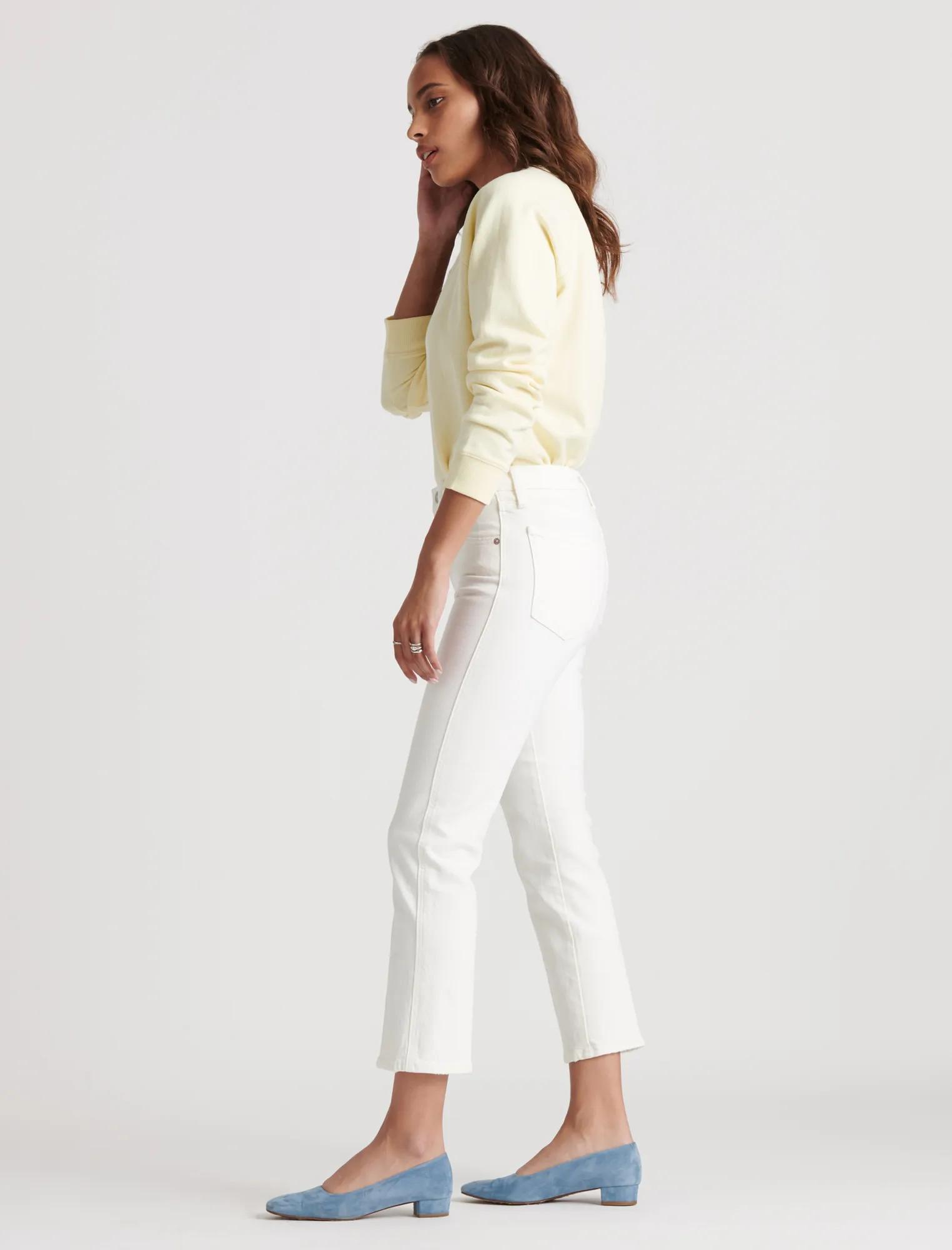 MID RISE AUTHENTIC STRAIGHT CROP JEAN, image 3
