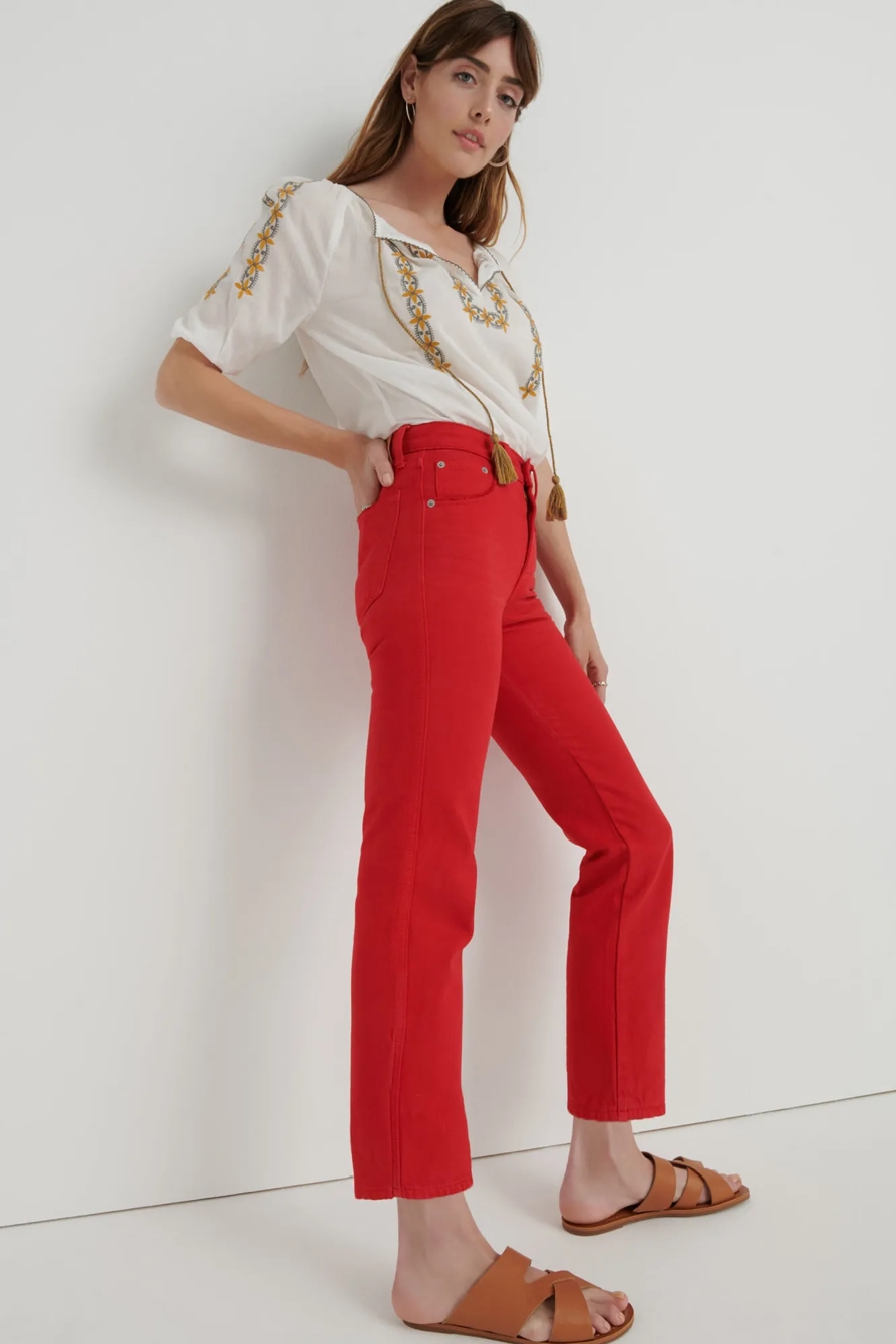 MID RISE AUTHENTIC STRAIGHT CROP JEAN, image 4