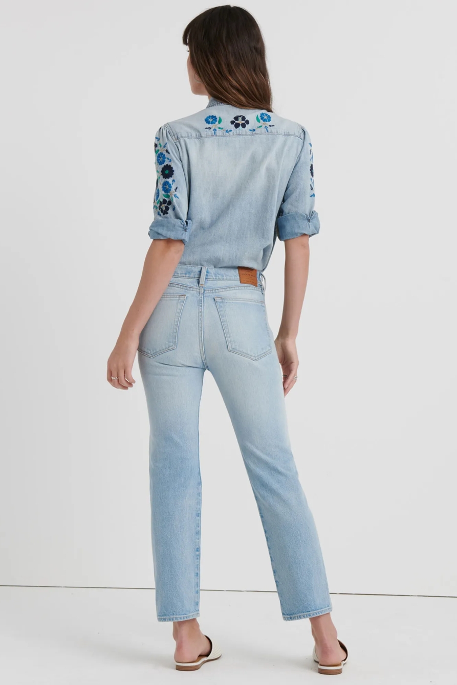 MID RISE AUTHENTIC STRAIGHT CROP JEAN, image 4