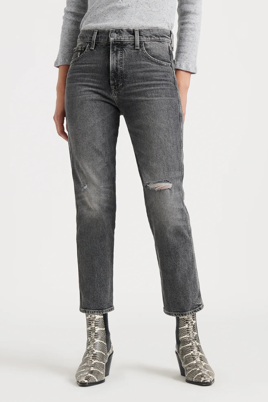 MID RISE AUTHENTIC STRAIGHT CROP JEAN, image 2