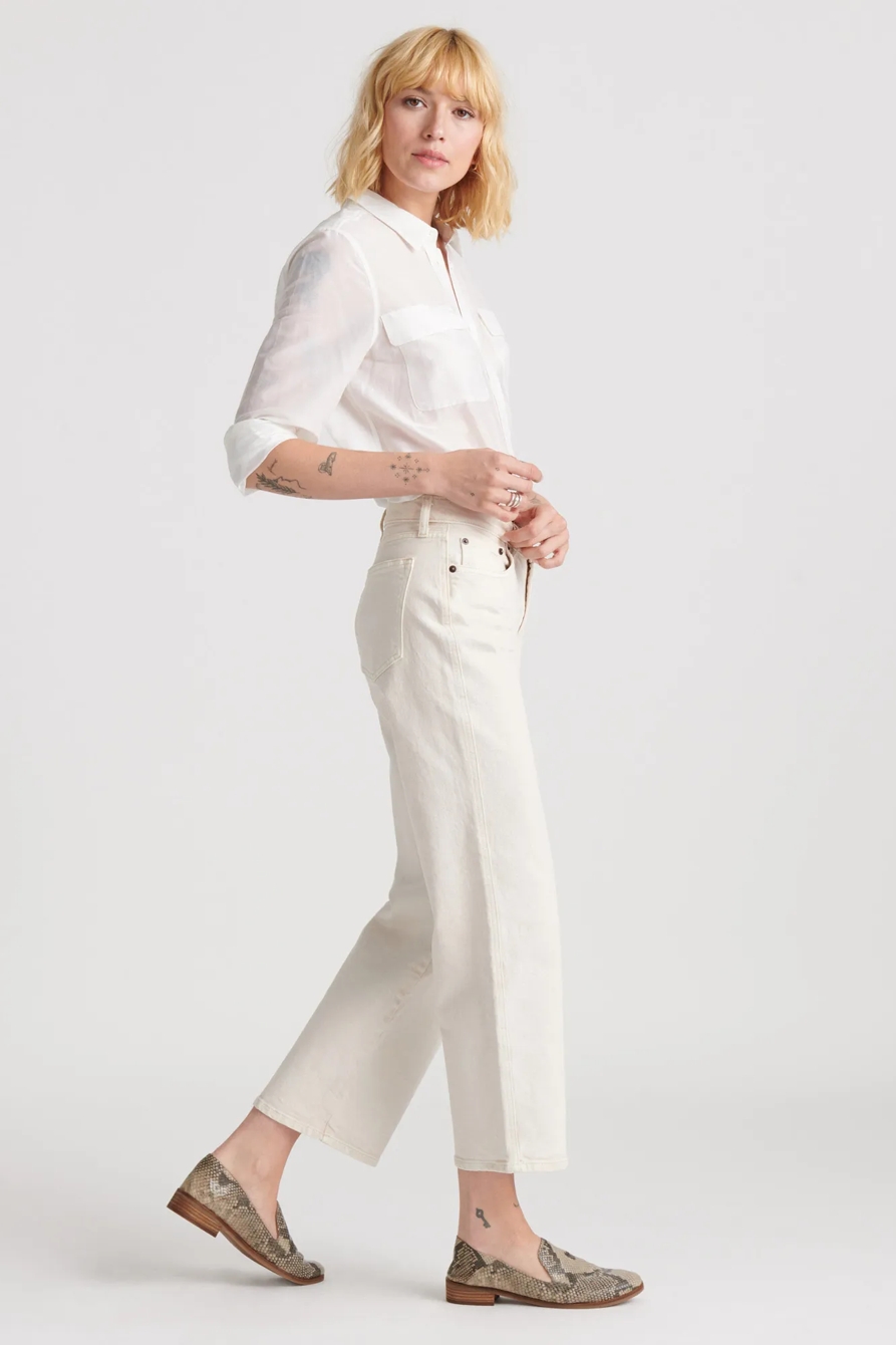 MID RISE CROP WIDE LEG JEAN, image 3