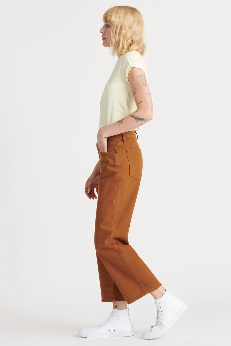 MID RISE CROP WIDE LEG JEAN, image 3