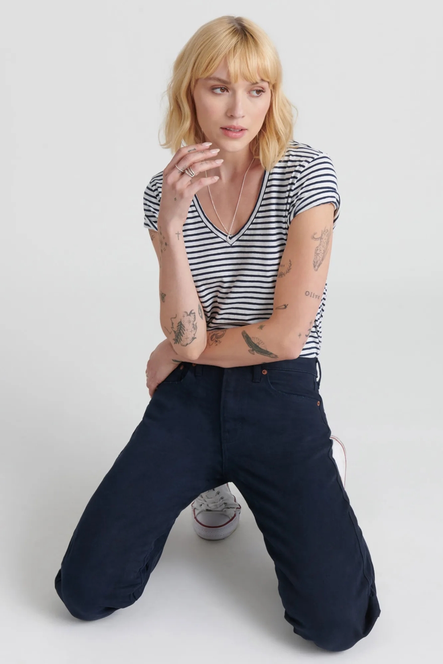 MID RISE CROP WIDE LEG JEAN, image 5