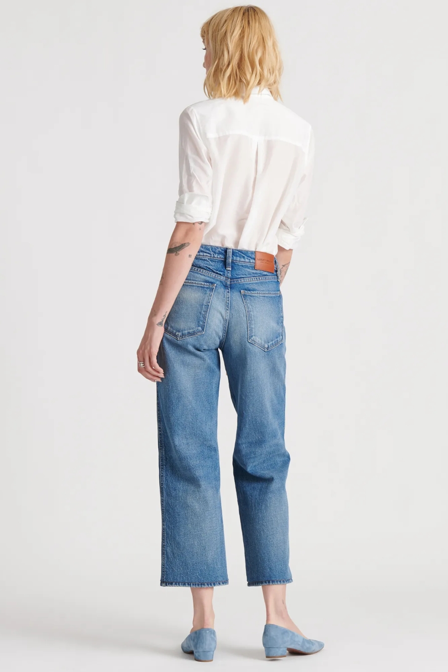 MID RISE CROP WIDE LEG JEAN, image 4