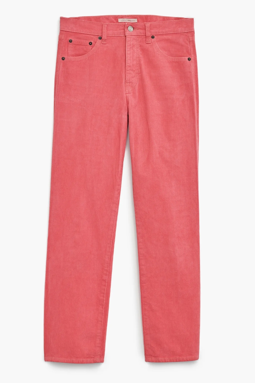 MID RISE AUTHENTIC STRAIGHT CROP CORDUROY JEAN, image 7