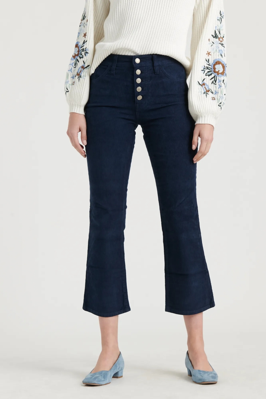 HIGH RISE BRIDGETTE MINI BOOT CORDUROY JEAN, image 2