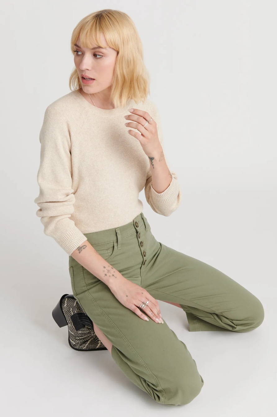 MID RISE CROP WIDE LEG JEAN, image 5