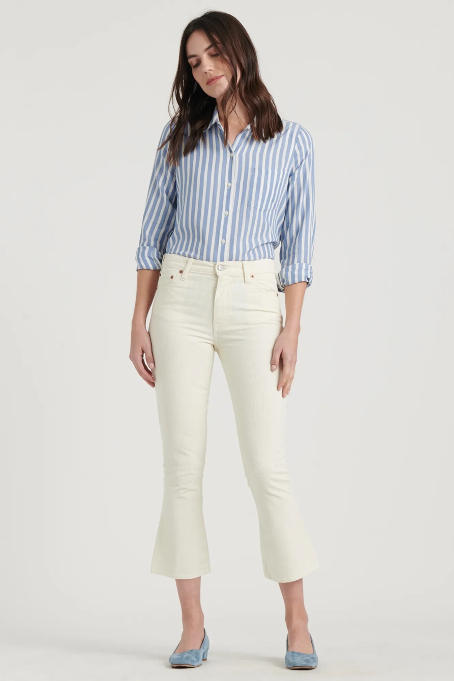 HIGH RISE BRIDGETTE MINI BOOT CORDUROY JEAN, image 1
