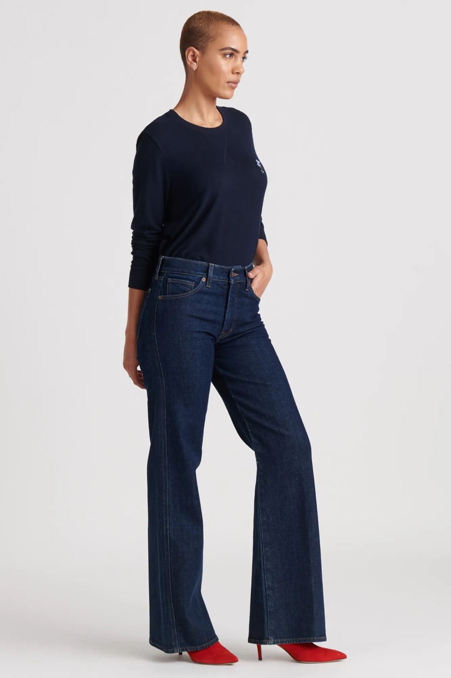 MID RISE AUTHENTIC WIDE LEG JEAN, image 3
