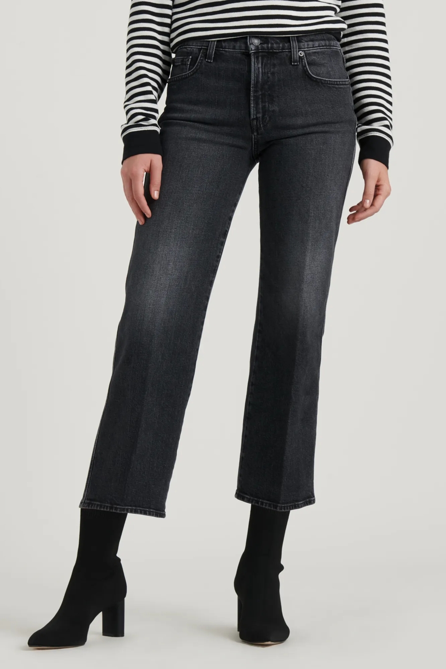 MID RISE CROP WIDE LEG JEAN, image 2