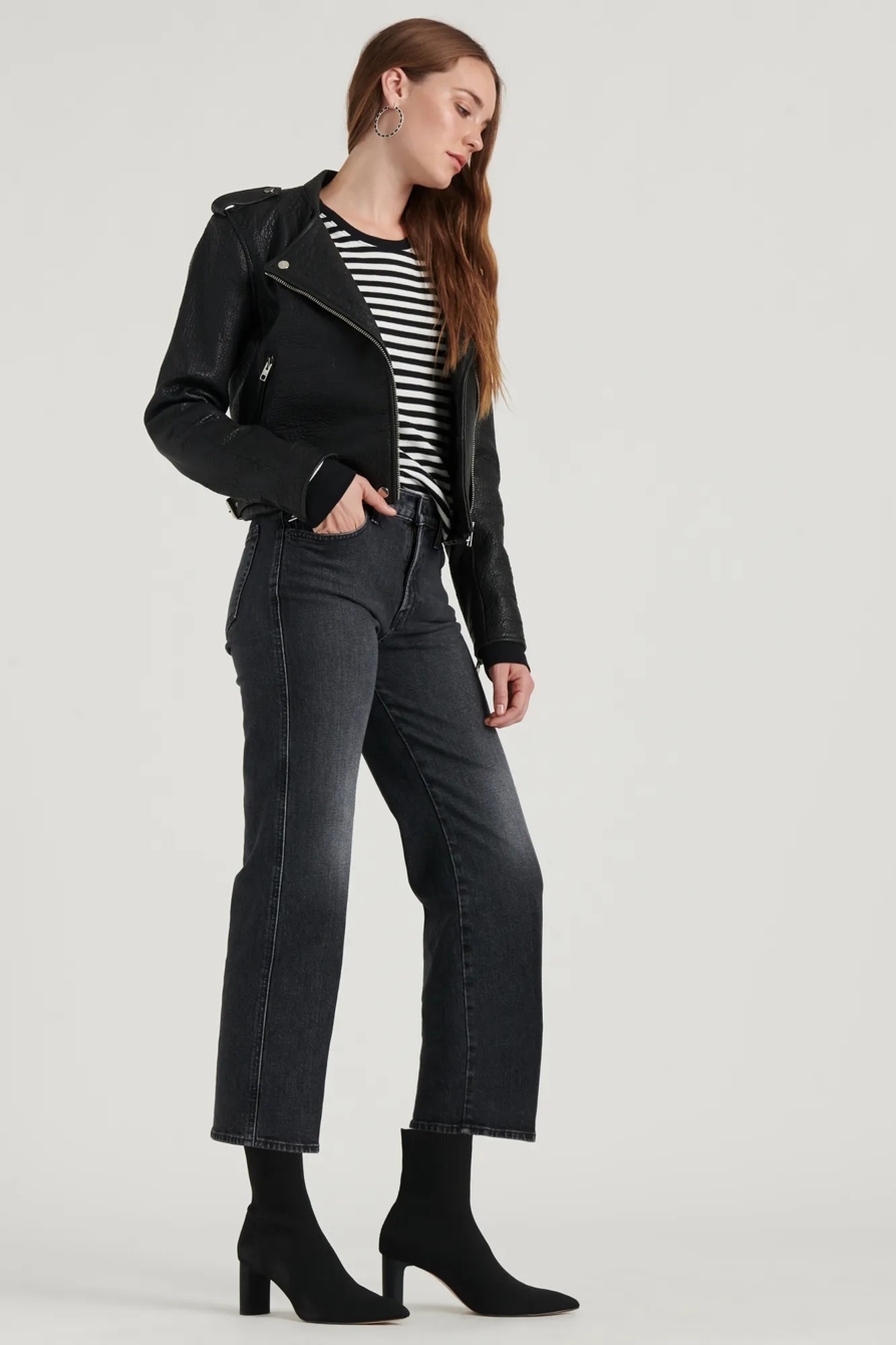MID RISE CROP WIDE LEG JEAN, image 3