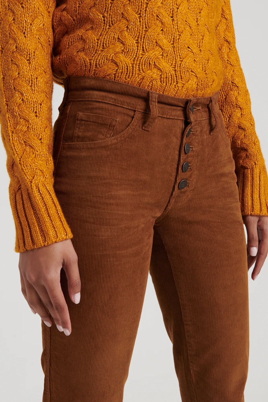 MID RISE AUTHENTIC STRAIGHT CROP CORDUROY JEAN, image 5