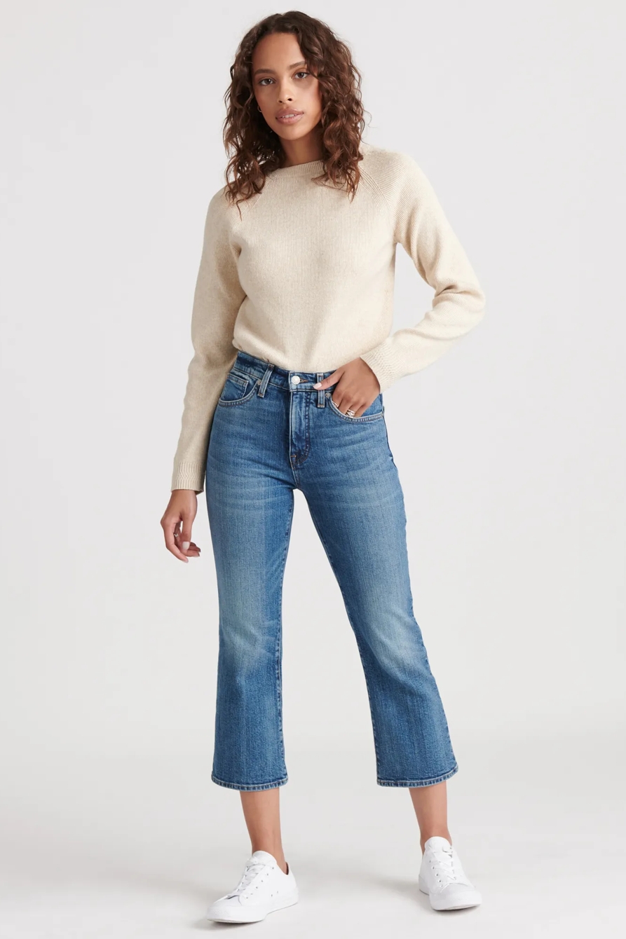 HIGH RISE BRIDGETTE CROP MINI BOOT JEAN, image 1