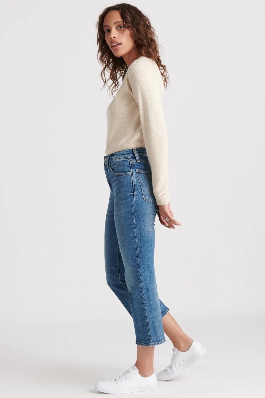 HIGH RISE BRIDGETTE CROP MINI BOOT JEAN, image 3