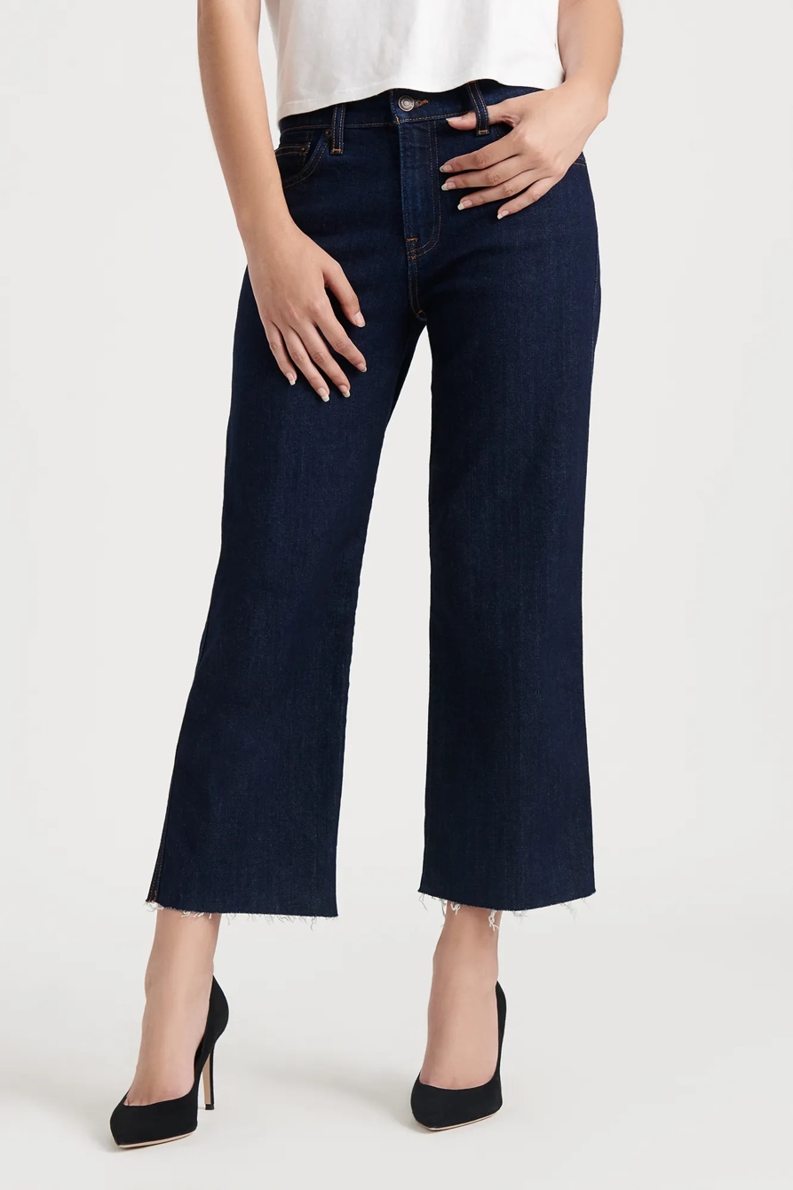 MID RISE CROP WIDE LEG JEAN, image 2