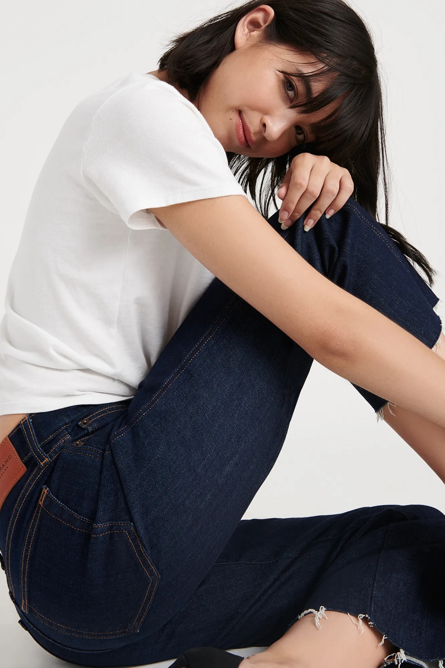 MID RISE CROP WIDE LEG JEAN, image 5