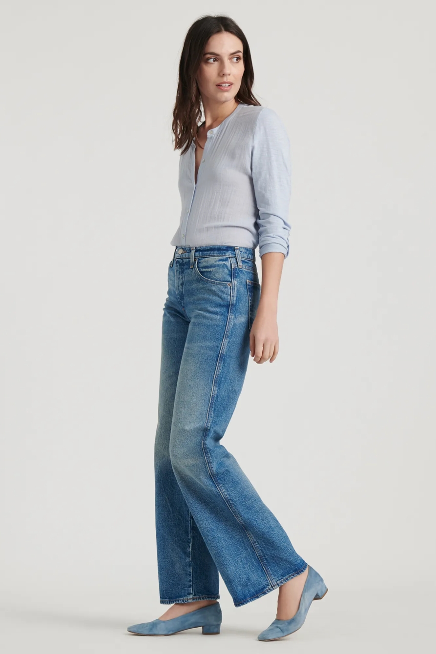 MID RISE AUTHENTIC WIDE LEG JEAN, image 2
