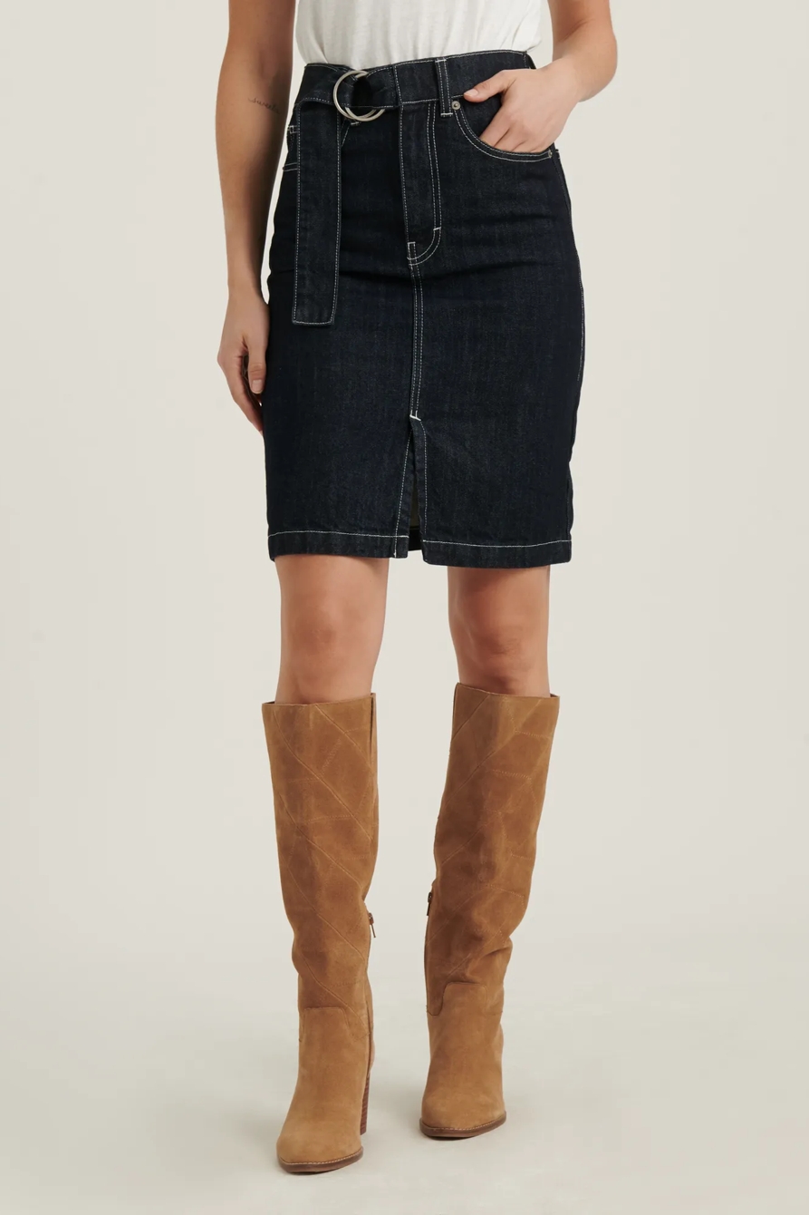 BELTED MINI SKIRT, image 2