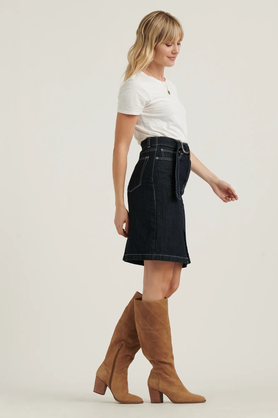 BELTED MINI SKIRT, image 3
