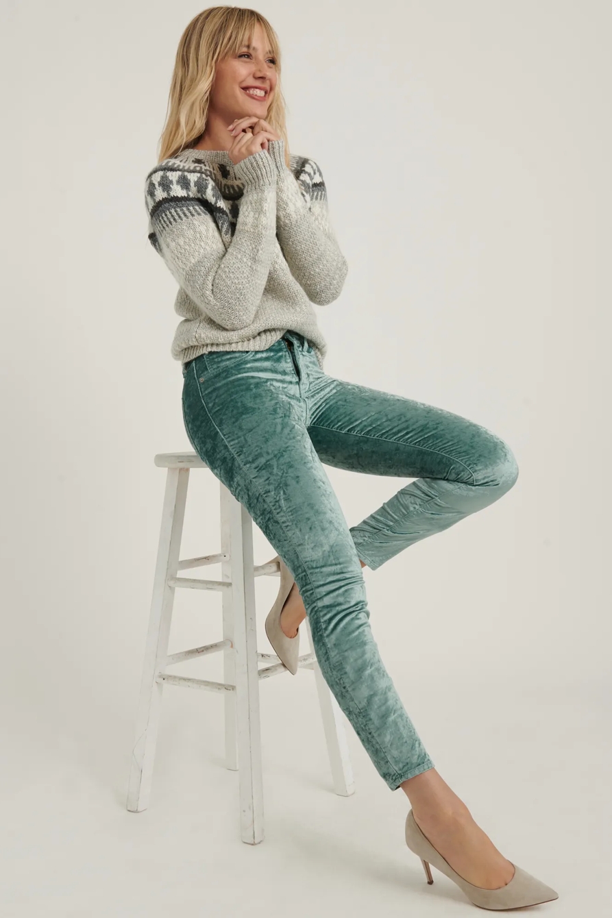 MID RISE AVA SKINNY VELVET JEAN, image 6