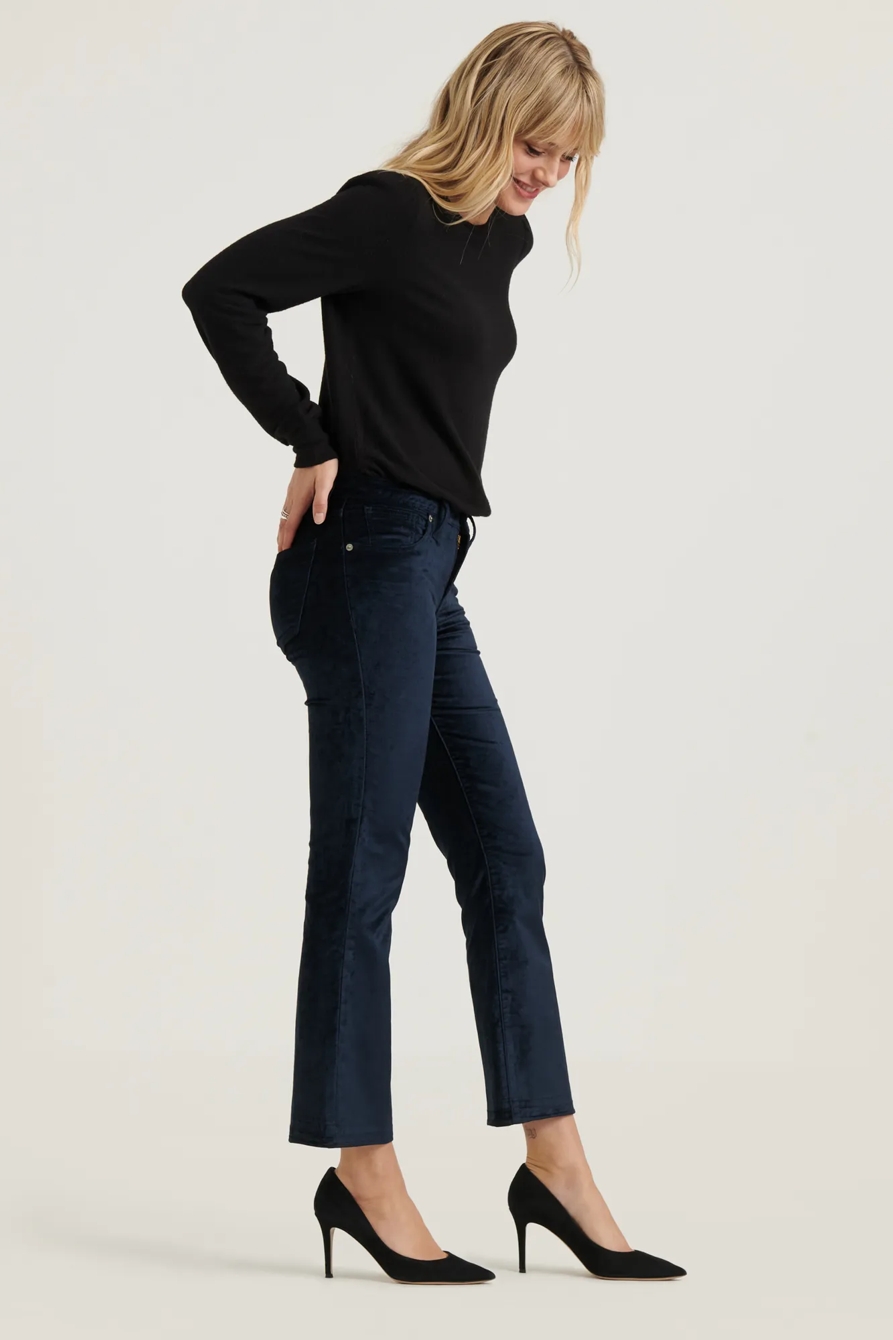 MID RISE AVA CROP MINI BOOT VELVET JEAN, image 3