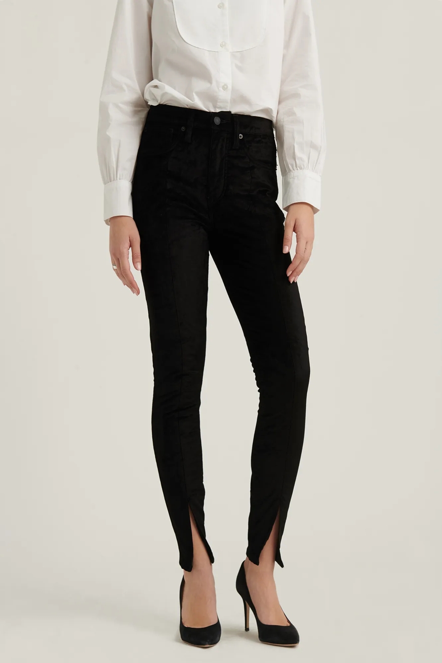 HIGH RISE BRIDGETTE SKINNY VELVET JEAN, image 2