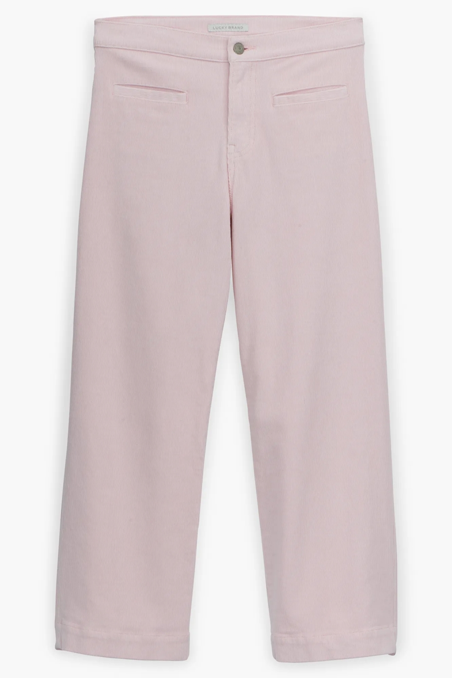 MID RISE CROP WIDE LEG CORDUROY JEAN, image 1