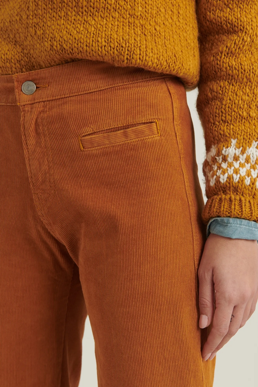MID RISE CROP WIDE LEG CORDUROY JEAN, image 6