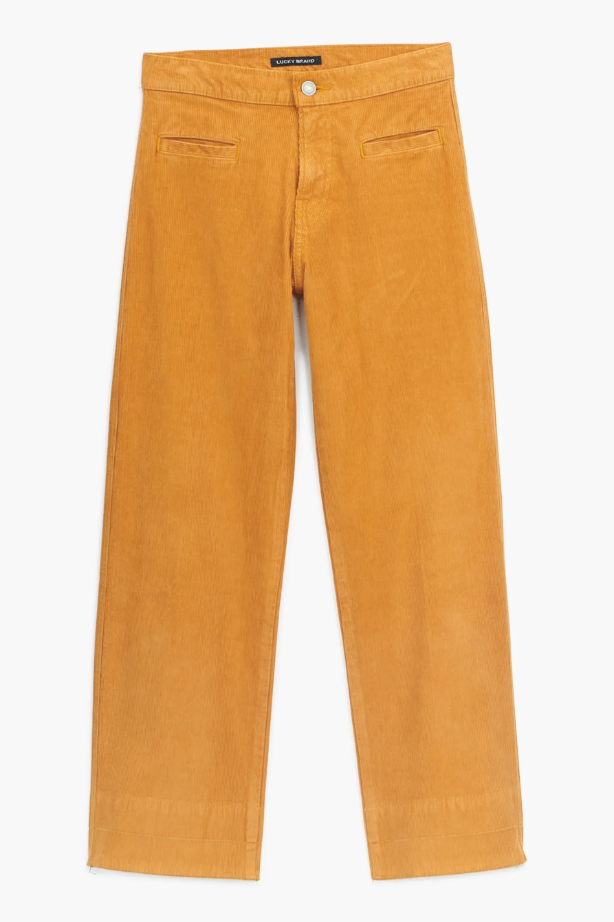 MID RISE CROP WIDE LEG CORDUROY JEAN, image 7