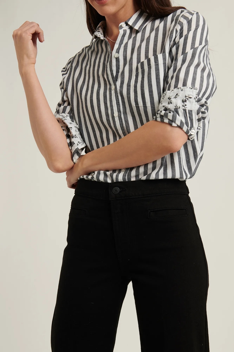 MID RISE CROP WIDE LEG JEAN, image 4
