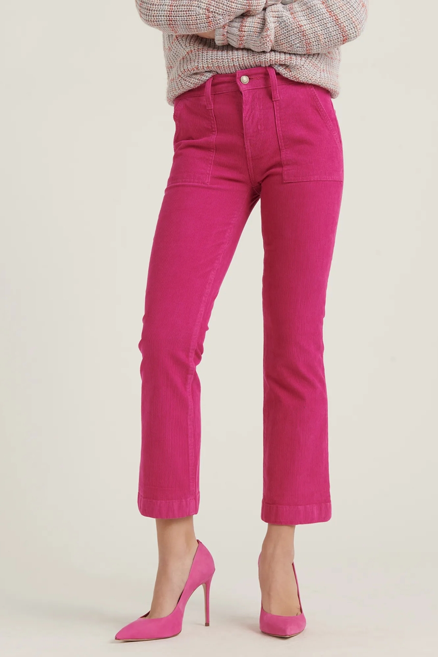 MID RISE AVA CROP MINI BOOT CORDUROY JEAN, image 2