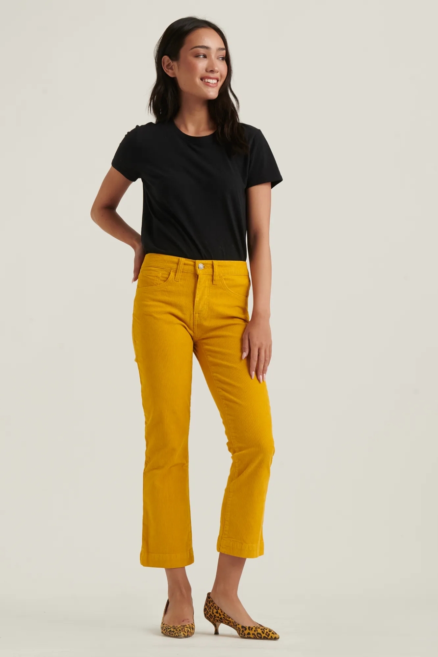 MID RISE AVA CROP MINI BOOT CORDUROY JEAN, image 1