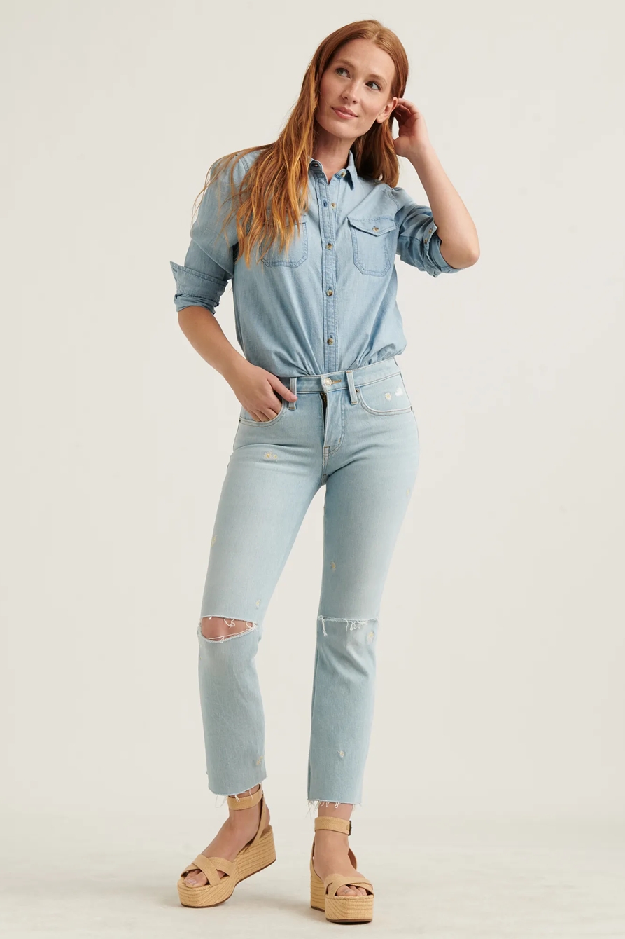 MID RISE AVA CROP MINI BOOT JEAN, image 1