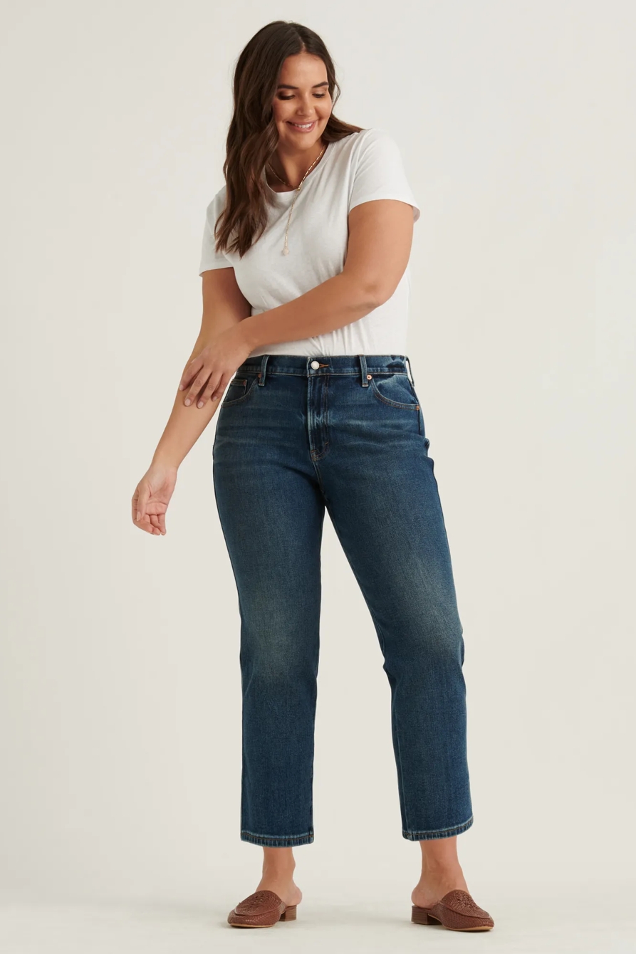 MID RISE AUTHENTIC STRAIGHT JEAN, image 6