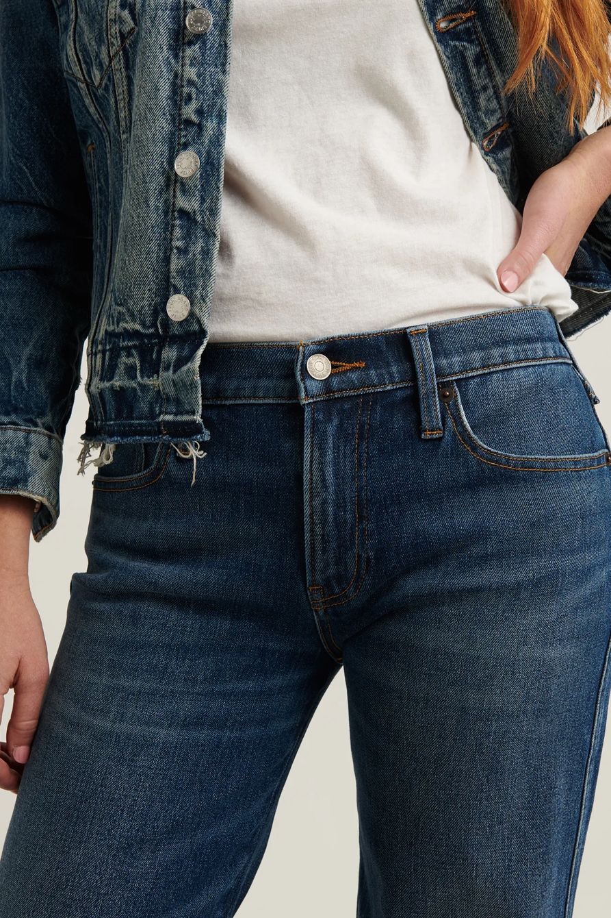 MID RISE CROP WIDE LEG JEAN, image 4