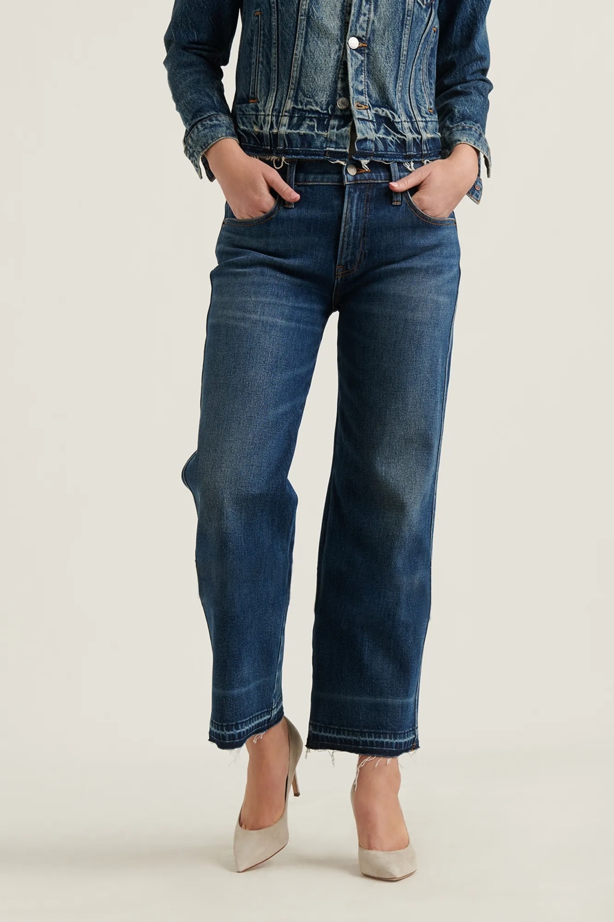MID RISE CROP WIDE LEG JEAN, image 5