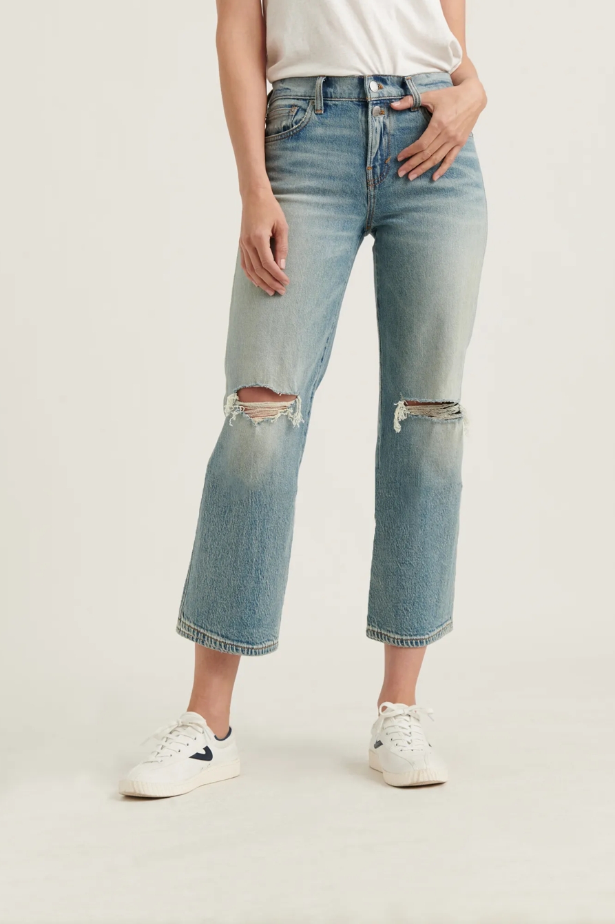 MID RISE CROP WIDE LEG JEAN, image 4