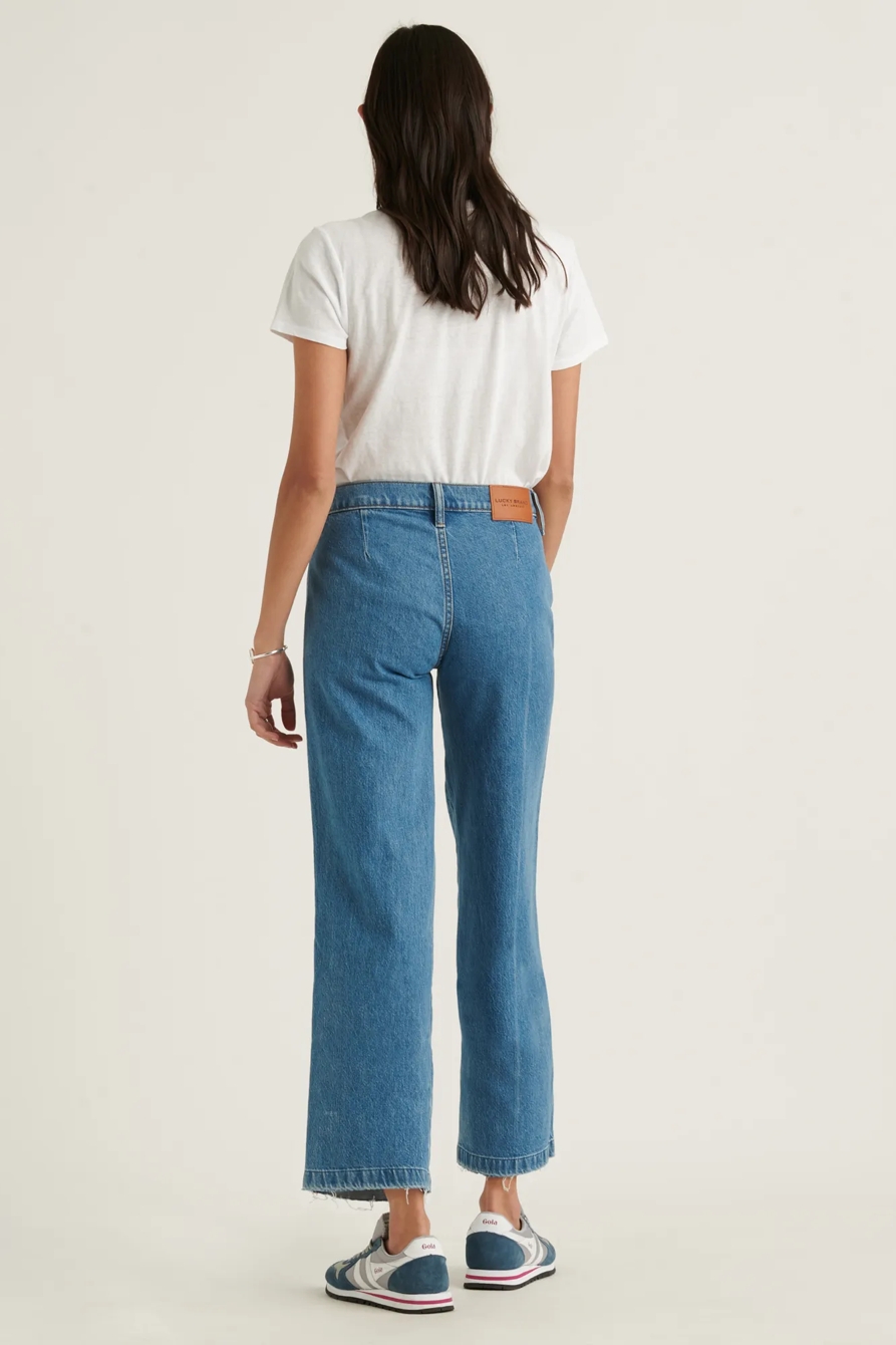MID RISE CROP WIDE LEG JEAN, image 4
