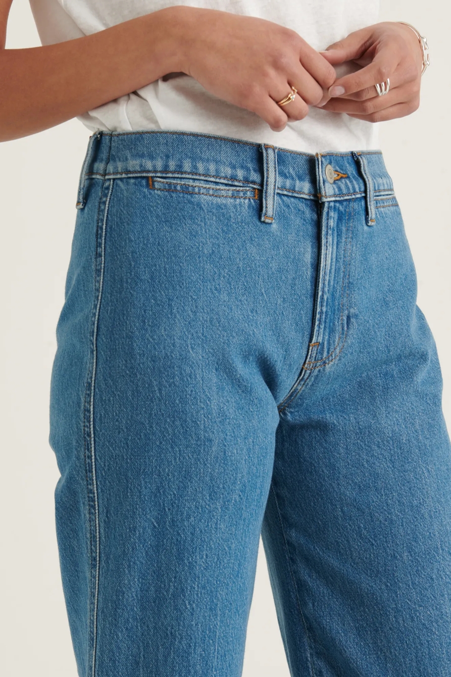 MID RISE CROP WIDE LEG JEAN, image 6