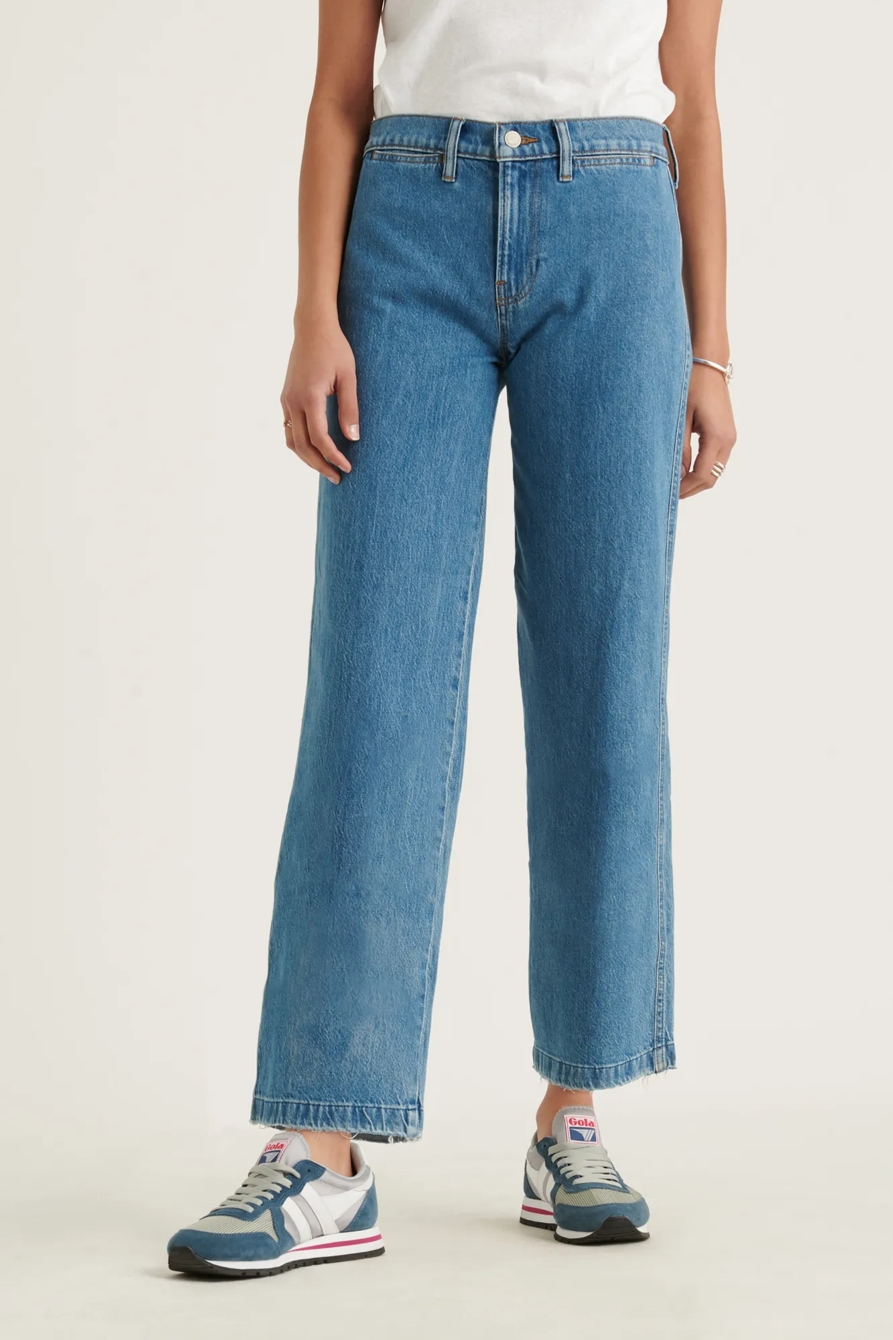 MID RISE CROP WIDE LEG JEAN, image 2