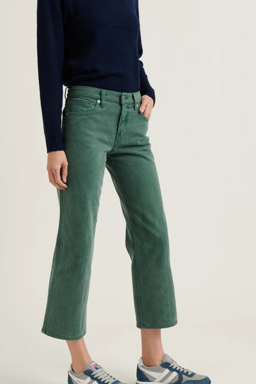 MID RISE CROP WIDE LEG JEAN, image 2