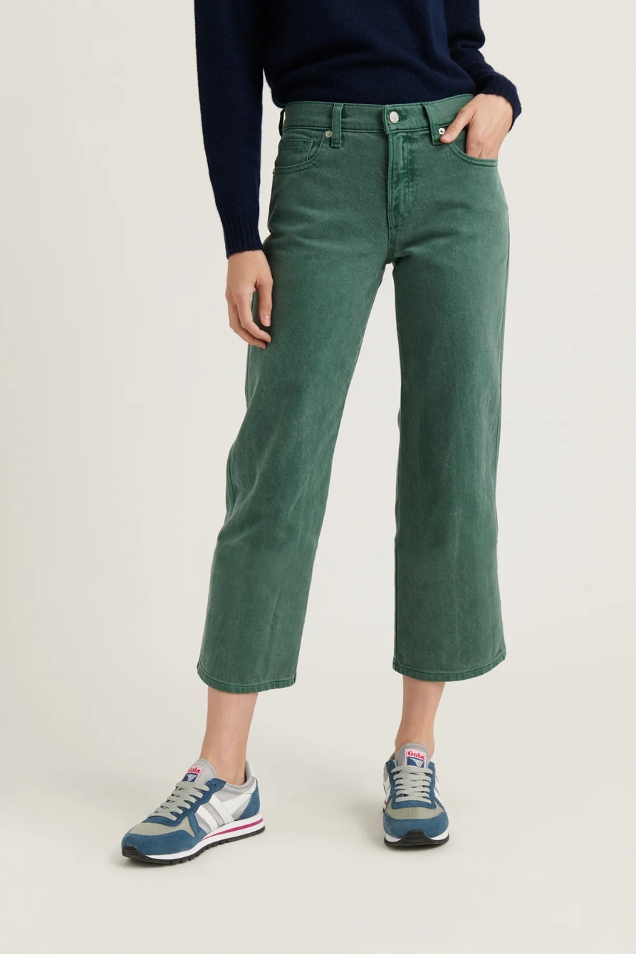 MID RISE CROP WIDE LEG JEAN, image 5