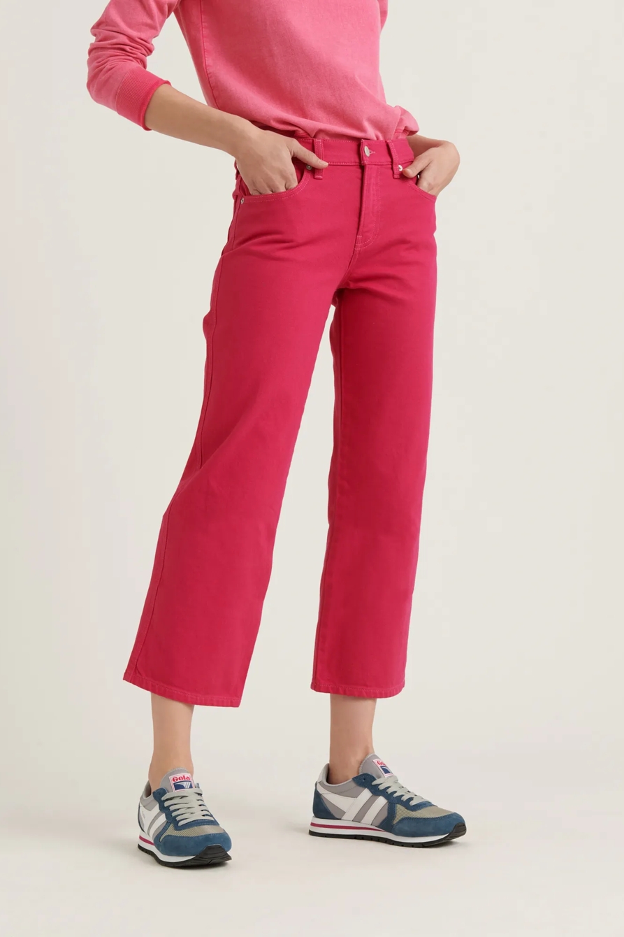 MID RISE CROP WIDE LEG JEAN, image 2