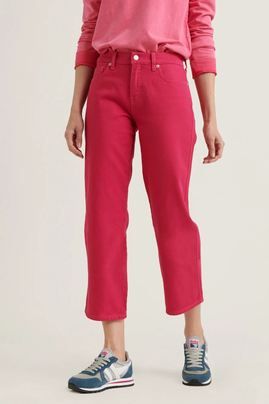 MID RISE CROP WIDE LEG JEAN, image 4