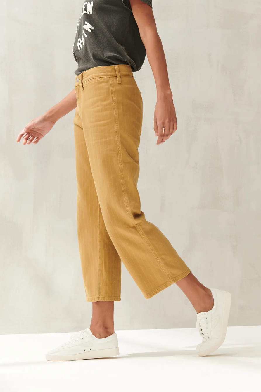 MID RISE CROP WIDE LEG JEAN, image 2