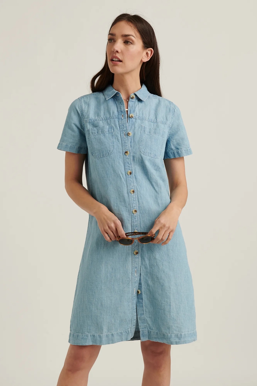BUTTON FRONT SHIRT DRESS, image 5